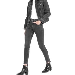 Everlane Mid Rise Slim Straight Skinny Leg Ankle Jeans